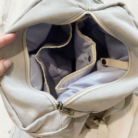 Birdling Backpacker, Light Washed Grey Tote Diaper Bag - Picture 4 of 4